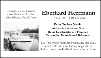 Traueranzeige von Eberhard Herrmann von Schwarzwälder Bote