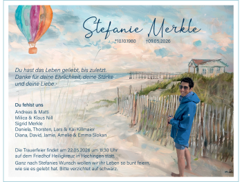 Traueranzeige von Stefanie Merkle von Schwarzwälder Bote