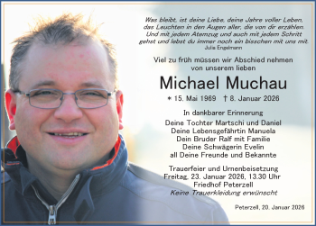 Traueranzeige von MIchael Muchau von Schwarzwälder Bote