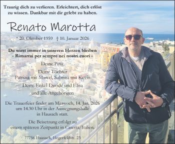 Traueranzeige von Renato Marotta von Schwarzwälder Bote