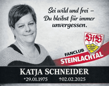 Traueranzeige von Katja Schneider von Schwarzwälder Bote