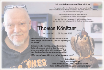 Traueranzeige von Thomas Könitzer von Schwarzwälder Bote